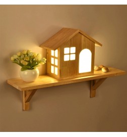 Wooden House Design Light
