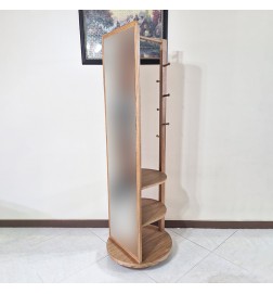 آینه ایستاده دوطرفه چوبی طرح ماهورا