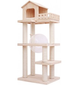 Dante Design Wooden Cat Tree House